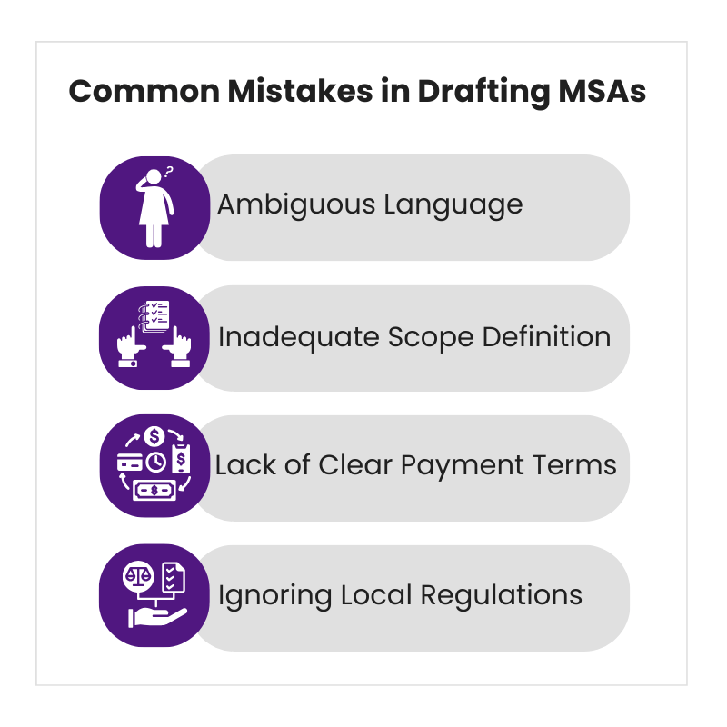 Common Mistakes in Drafting MSAs