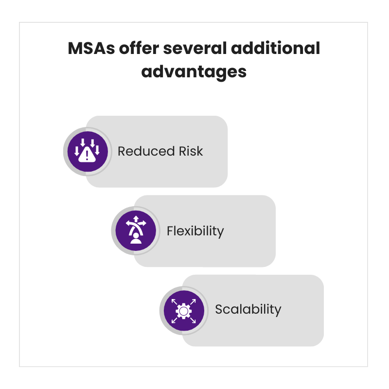 Additional Advantages of MSA